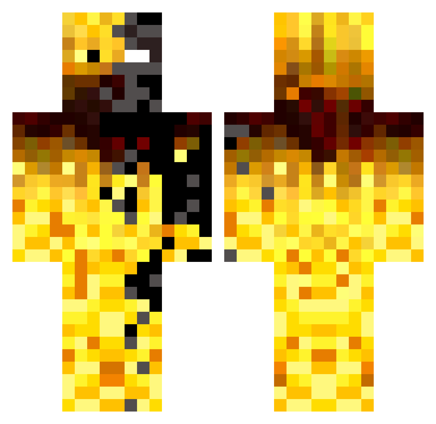 1LemonToRuleAll Minecraft skin, front and back view