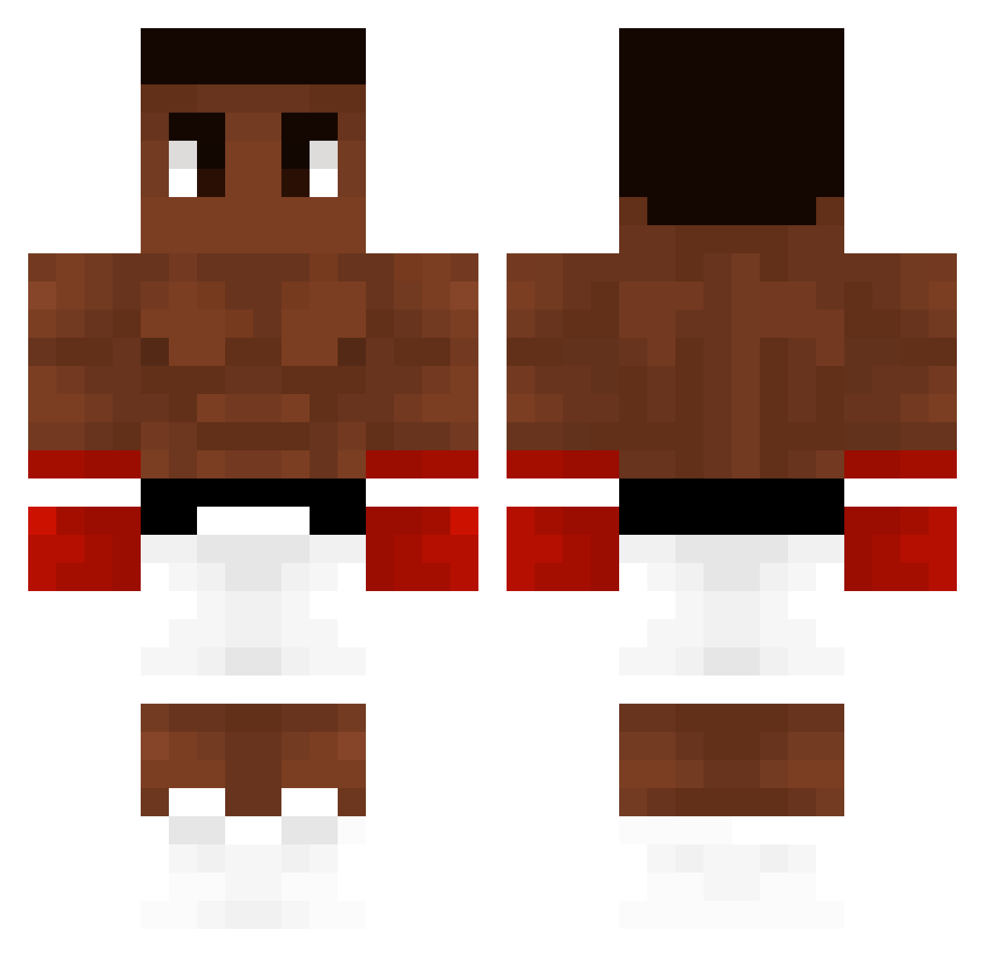 pingin13 Minecraft skin, front and back view