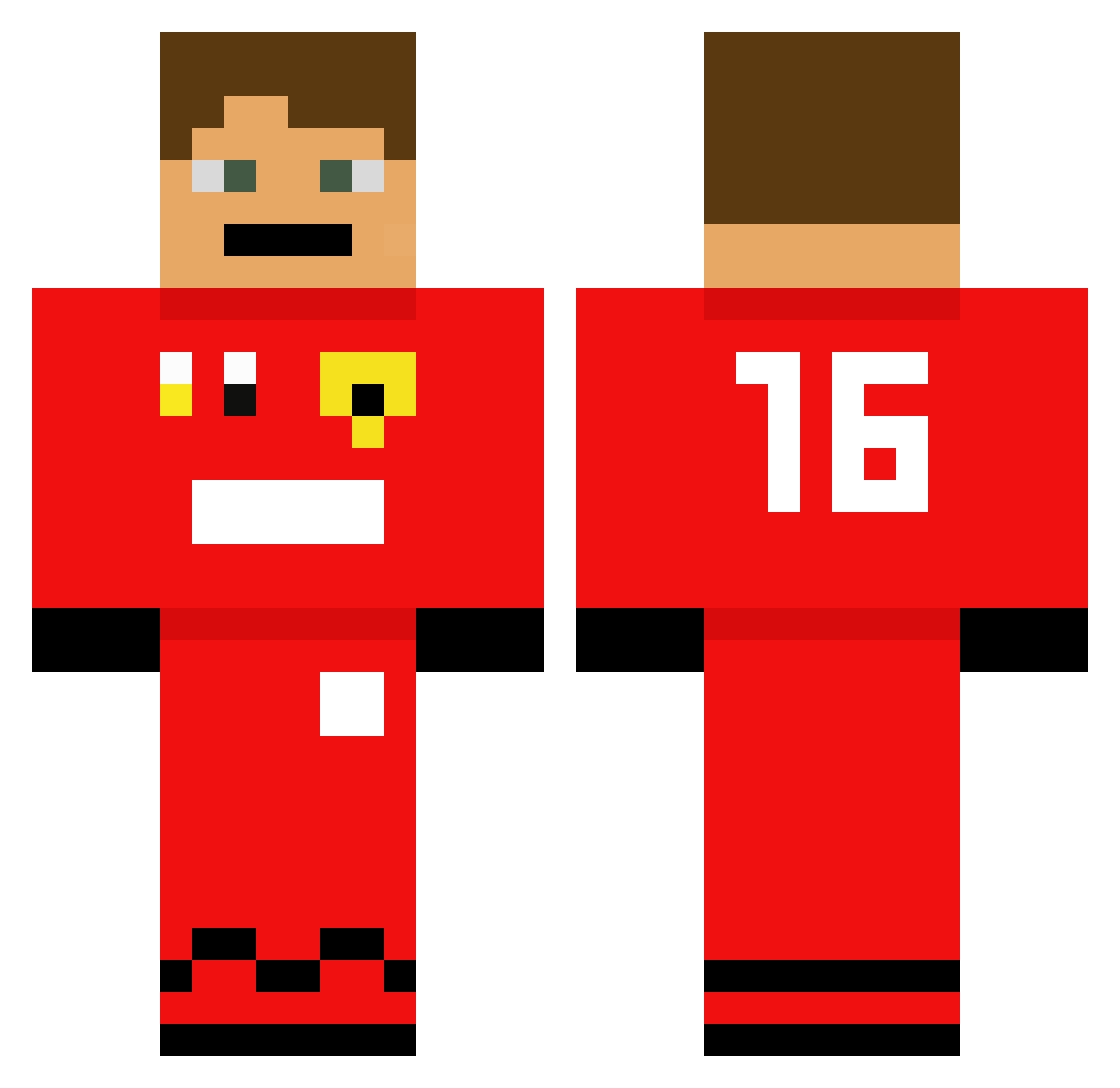 Florian_GHG Minecraft skin, front and back view