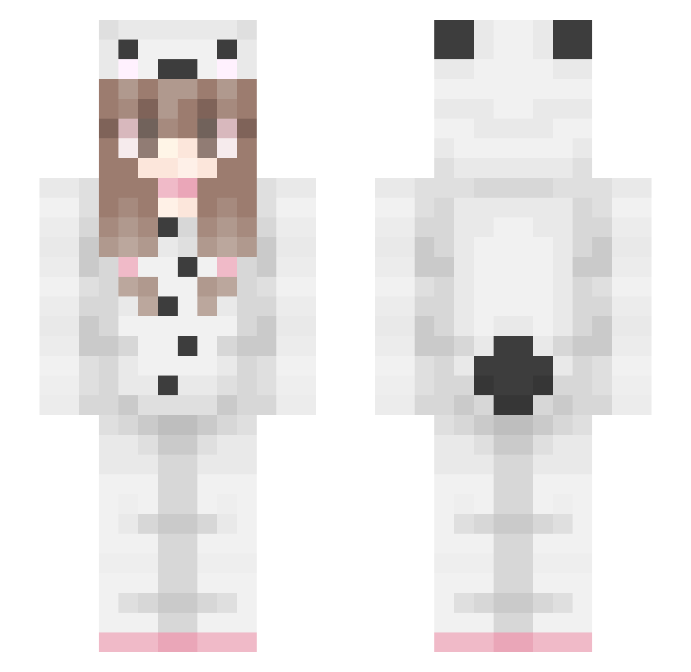 calalan Minecraft skin, front and back view