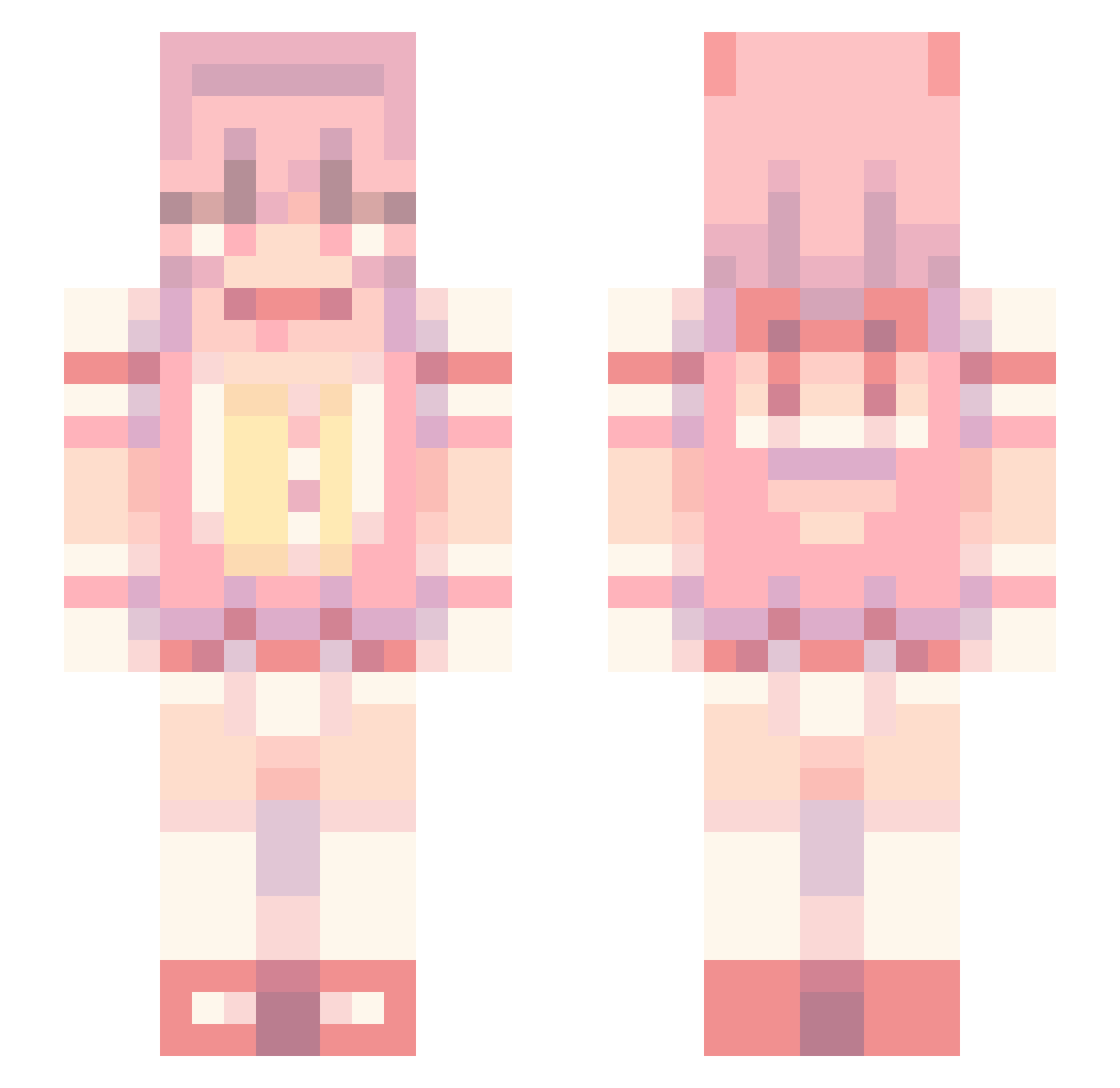 LilysInTheStars Minecraft skin, front and back view