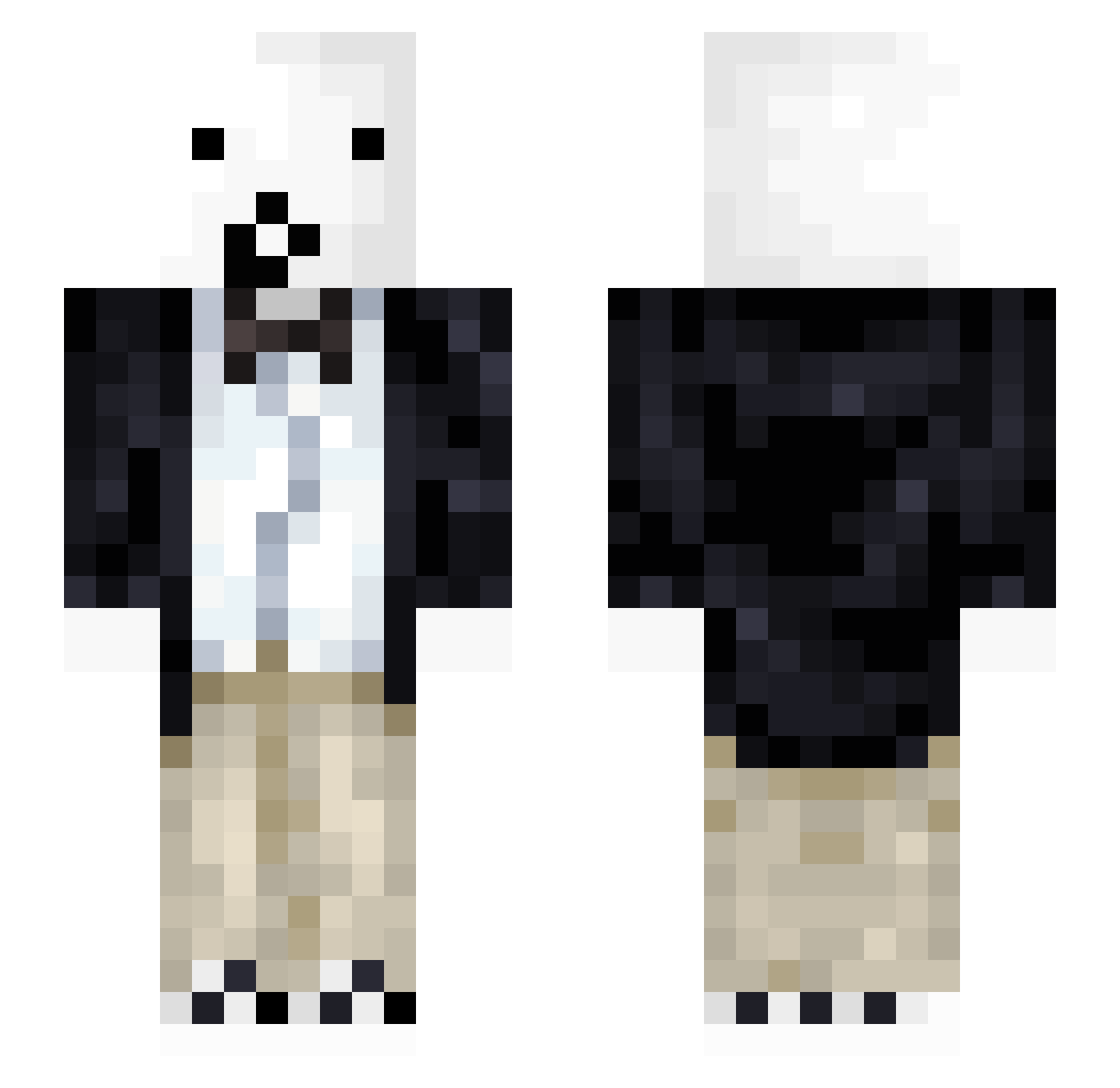 hqtrd Minecraft skin, front and back view
