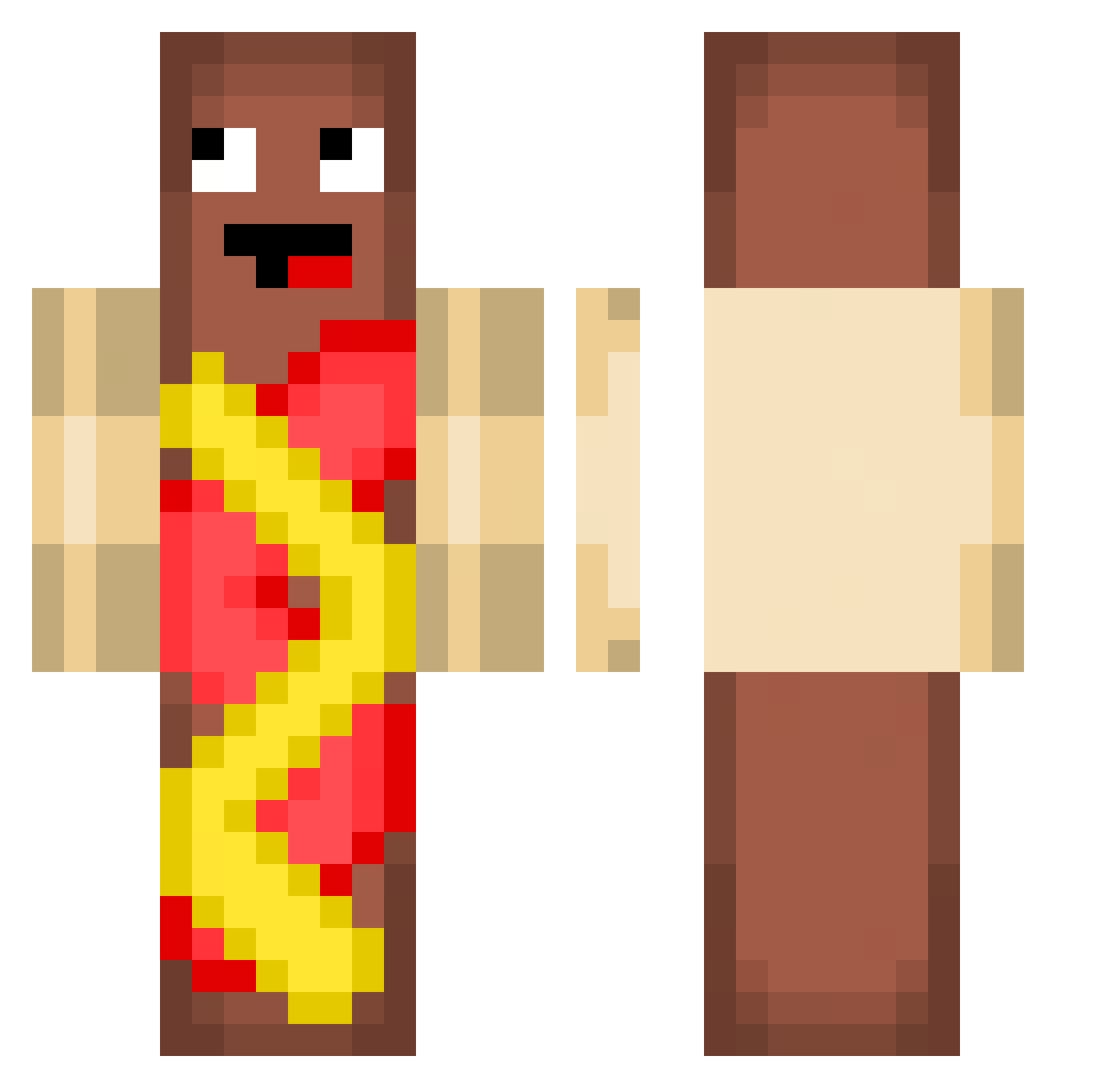 kyoshoo Minecraft skin, front and back view