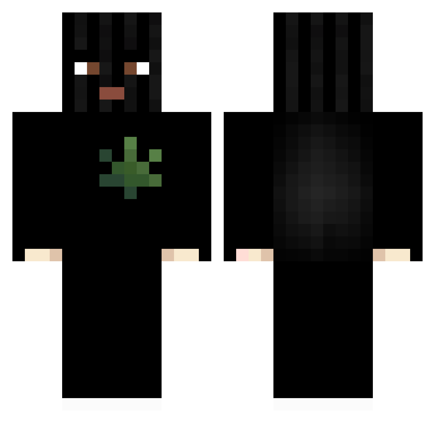 Tongan Minecraft skin, front and back view