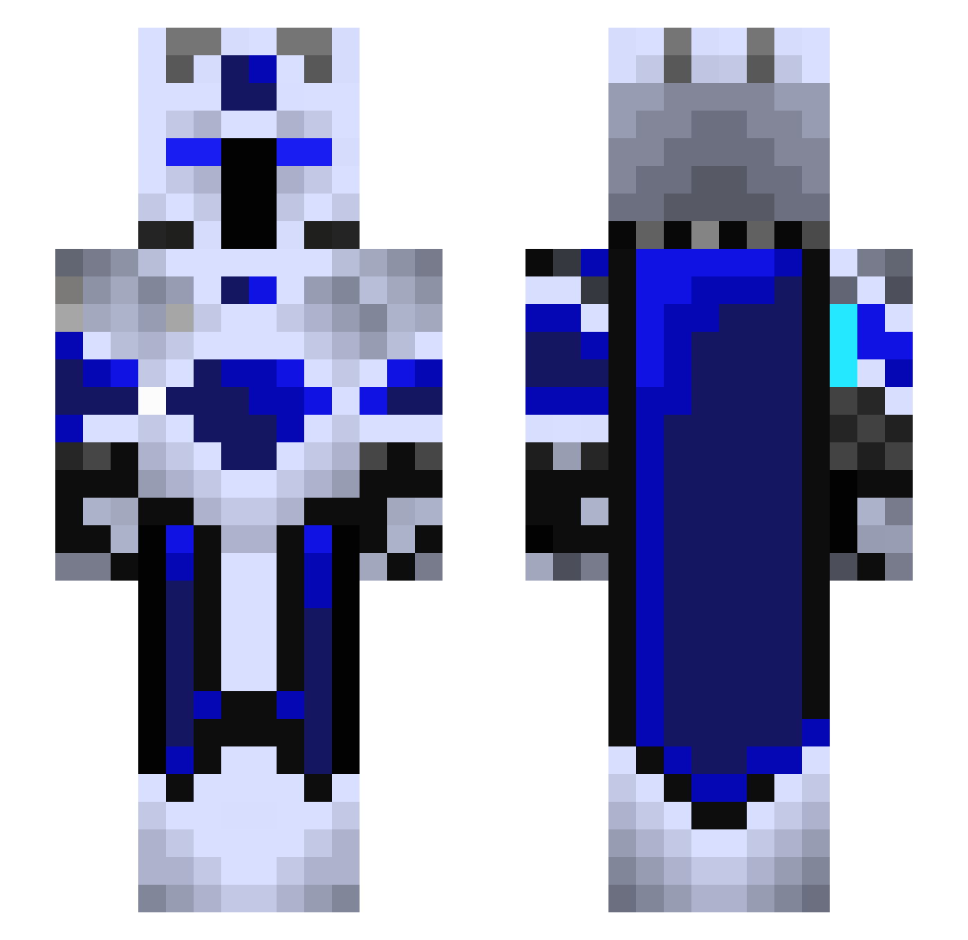 beetlemonster1 Minecraft skin, front and back view