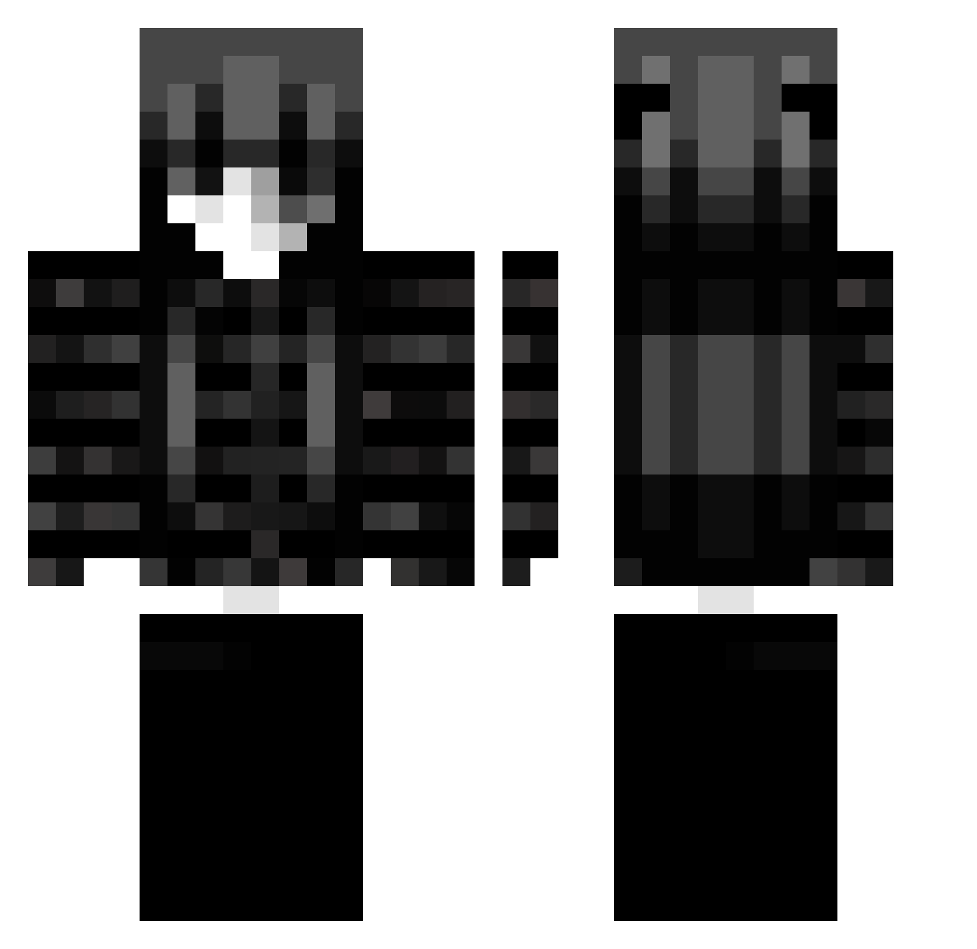 Sayxmaya Minecraft skin, front and back view