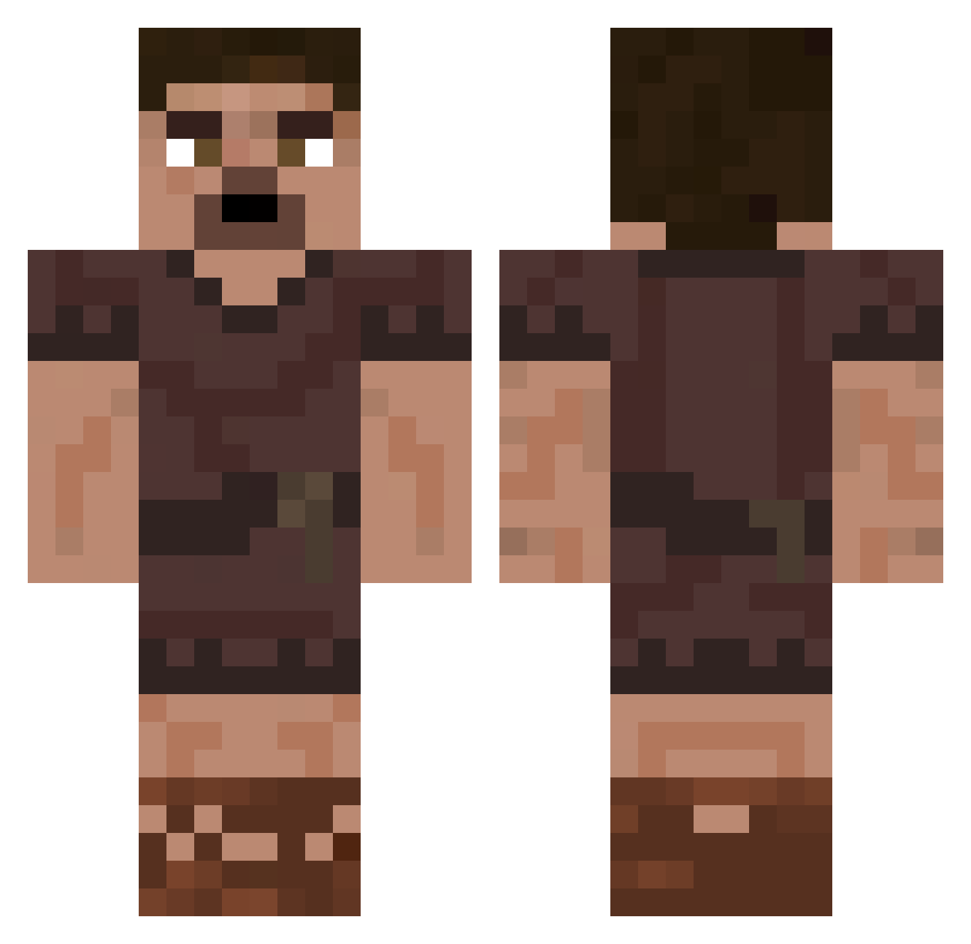 cjk1011 Minecraft skin, front and back view
