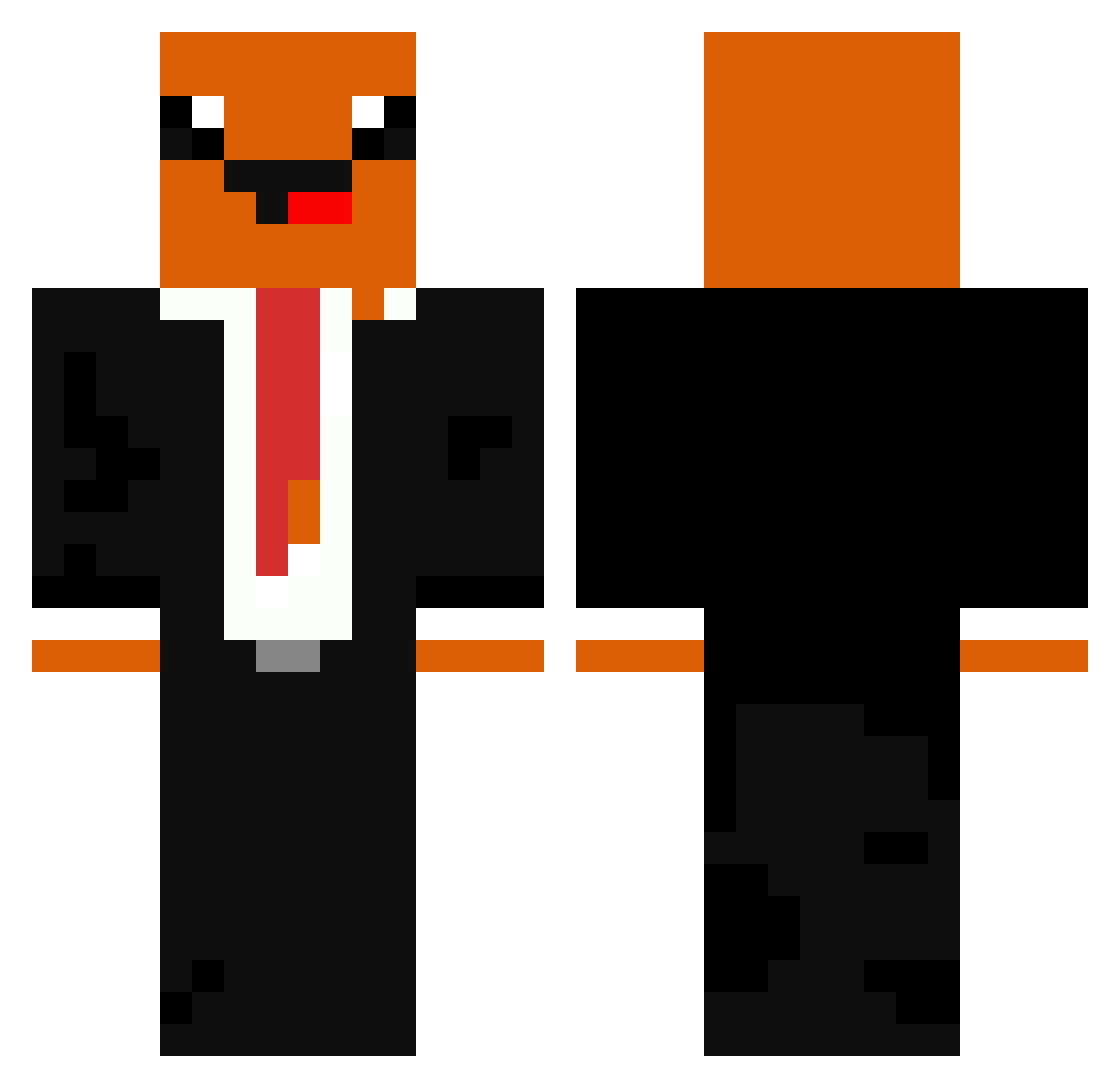 TheTheo9 Minecraft skin, front and back view