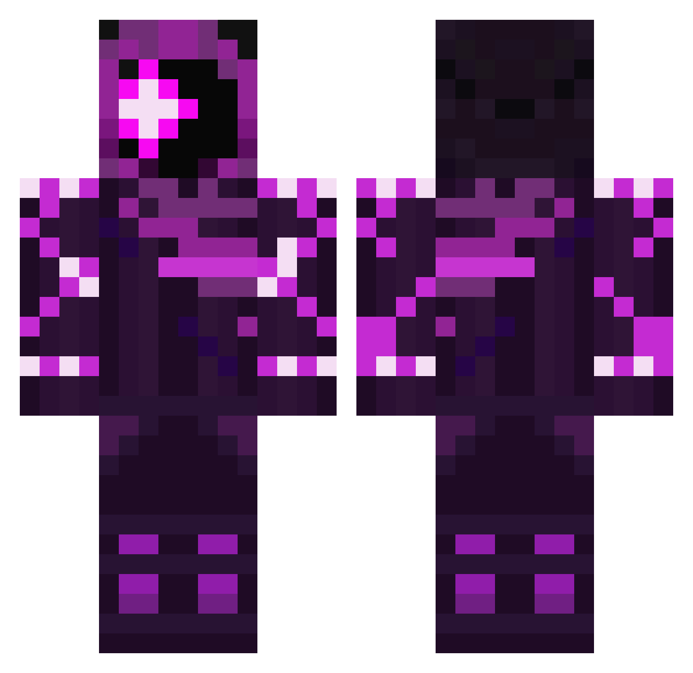 NotPrabh Minecraft skin, front and back view