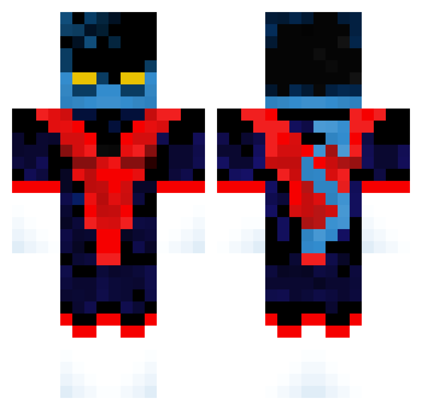 Mattzilla455 Minecraft skin, front and back view