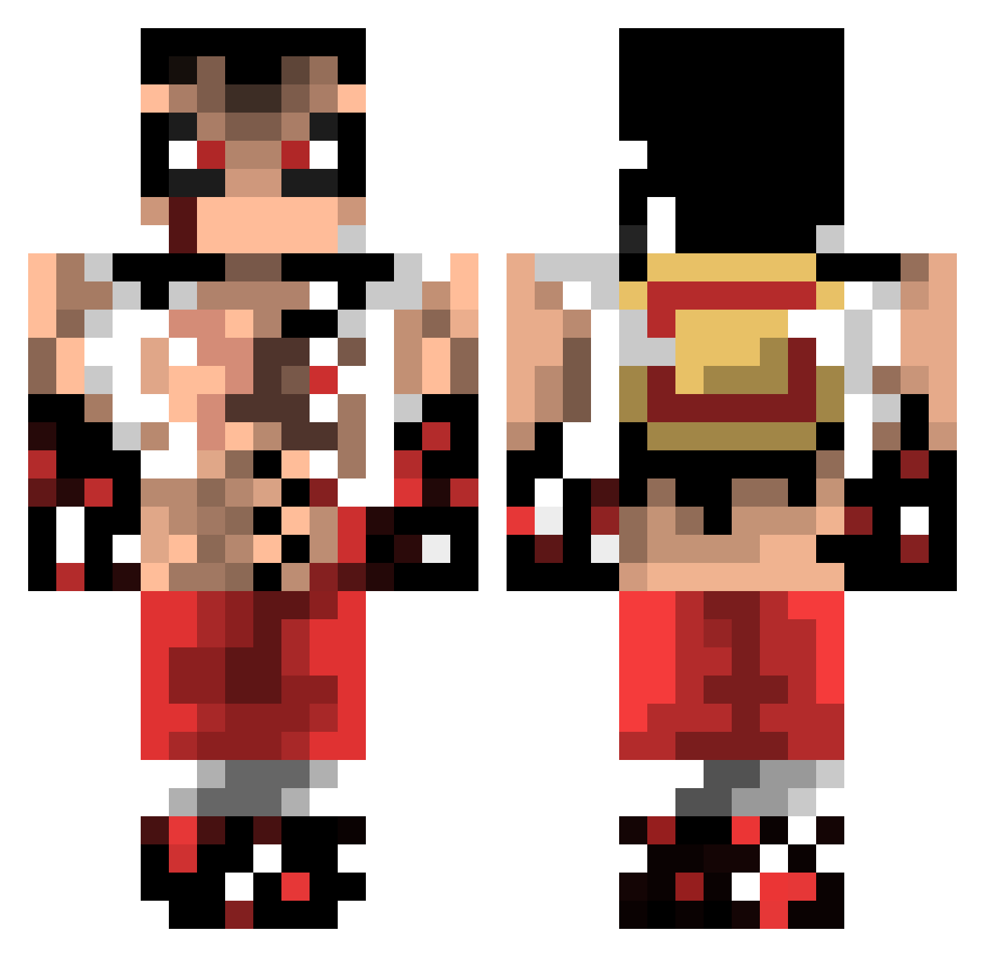 gustjd577 Minecraft skin, front and back view