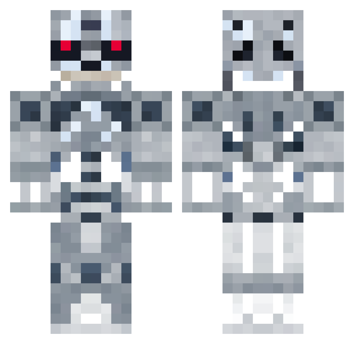 Zoller539 Minecraft skin, front and back view