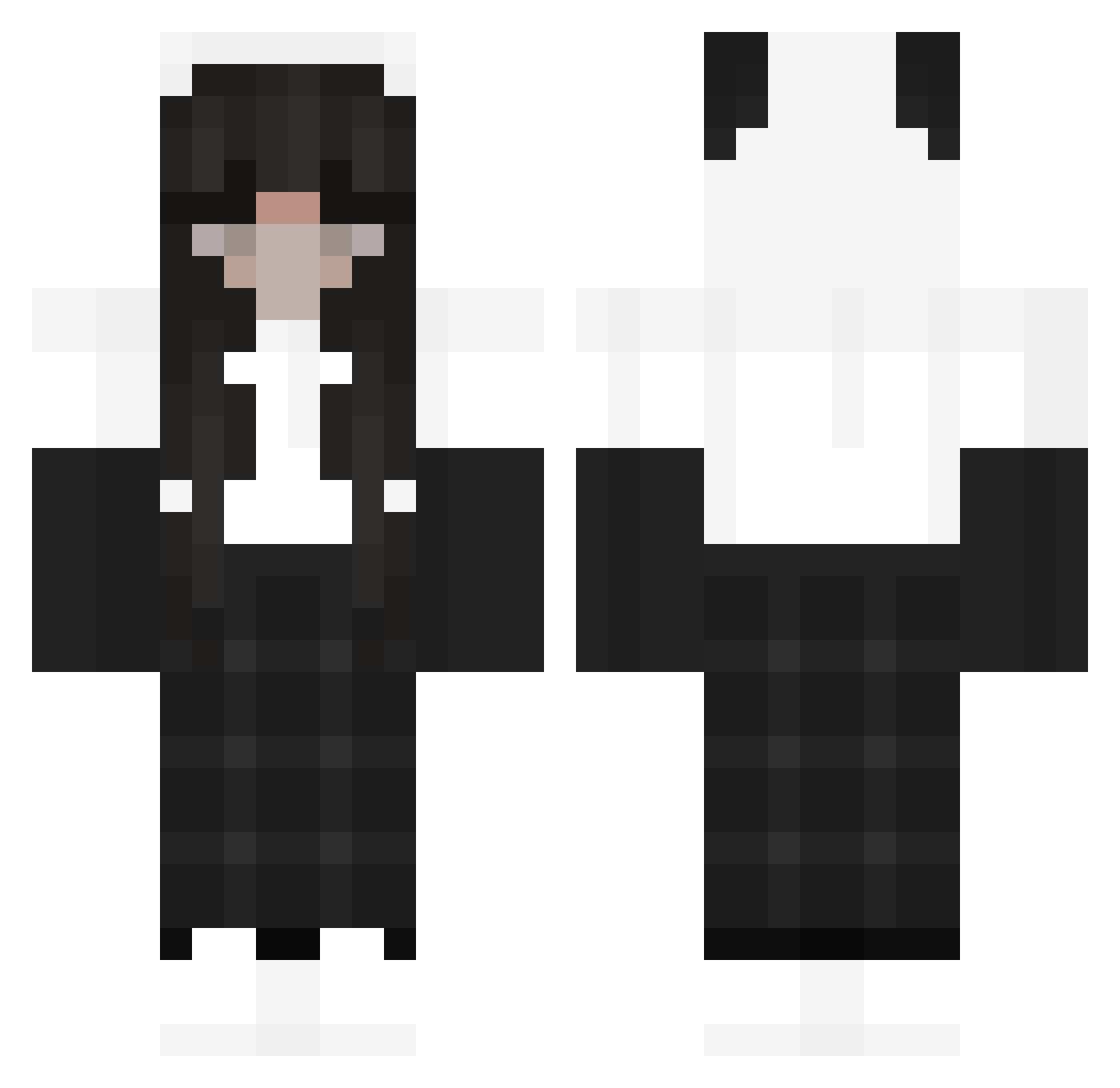 Schlayco Minecraft skin, front and back view