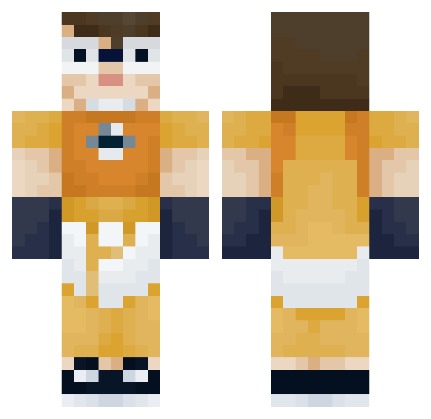 HPOfficejet8600 Minecraft skin, front and back view