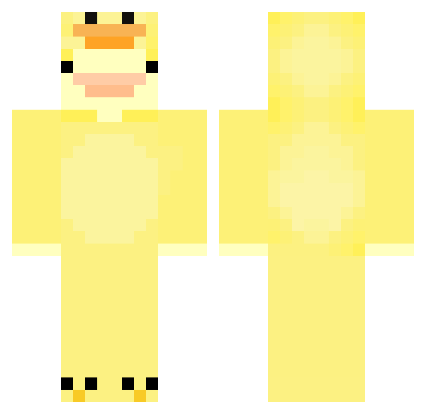 levlevgaming Minecraft skin, front and back view