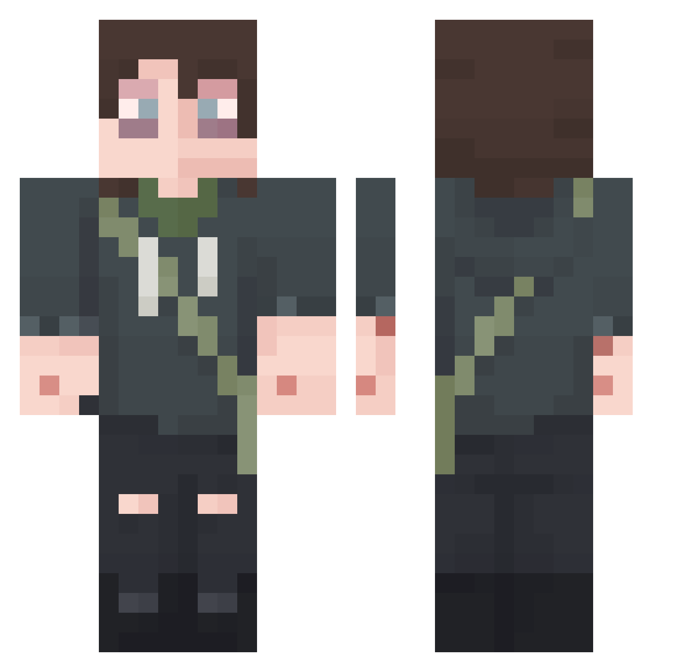 Mrcheesecake0YT Minecraft skin, front and back view