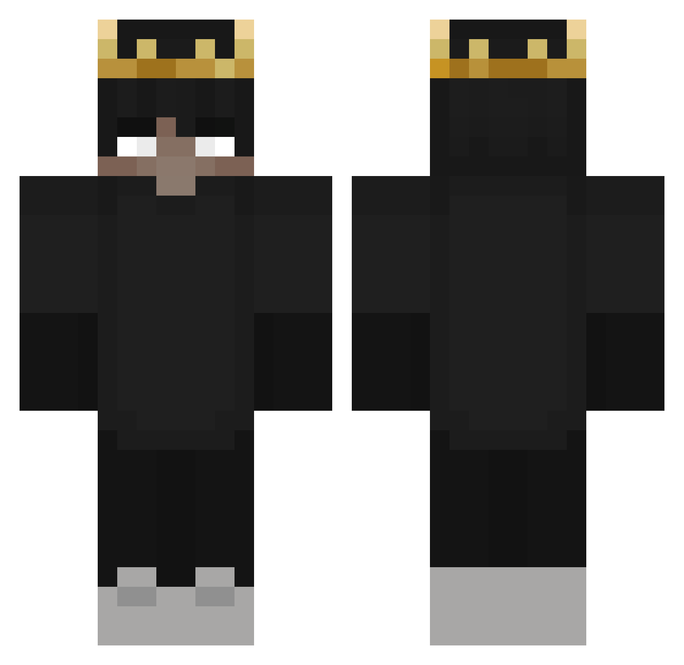 benjiman189 Minecraft skin, front and back view
