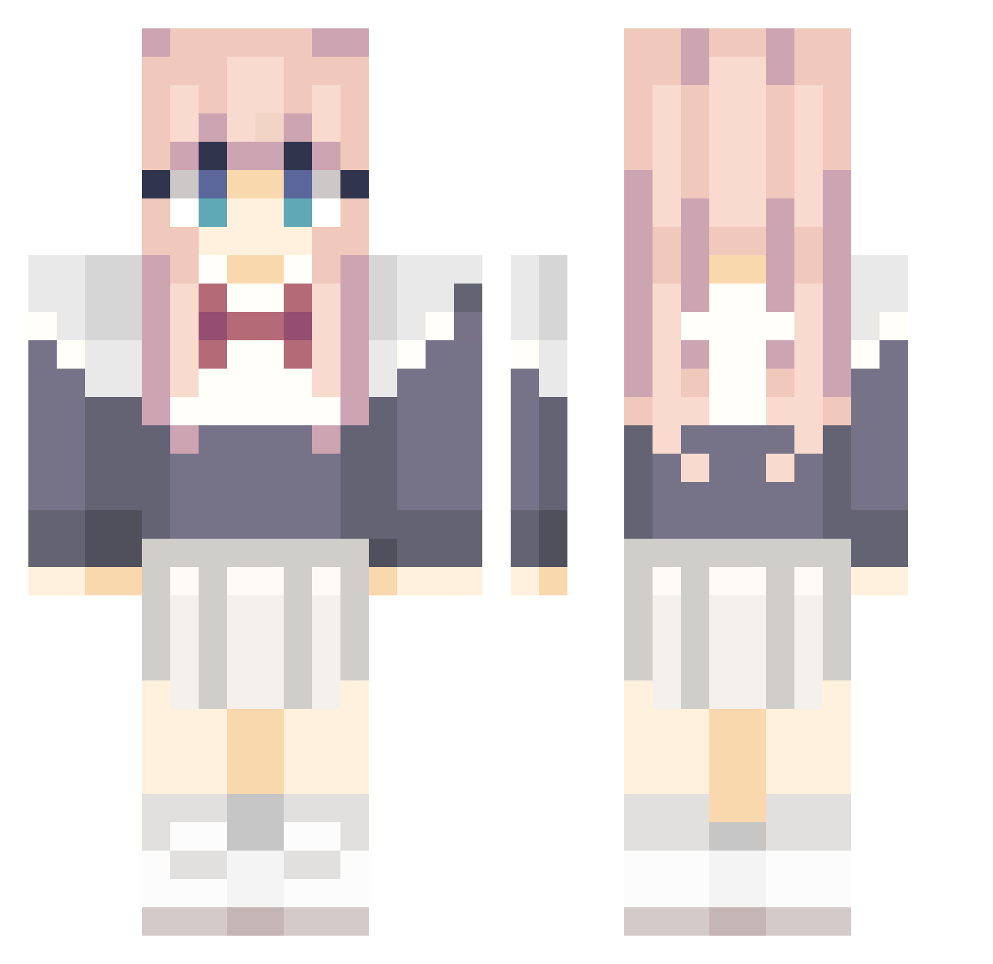 WolfGoat1982 Minecraft skin, front and back view