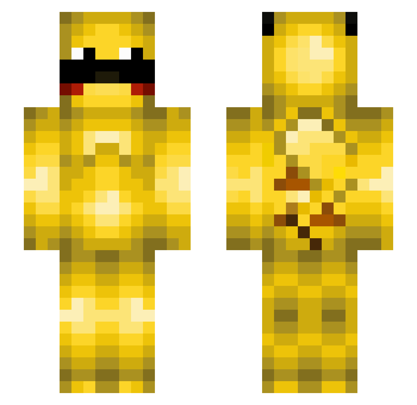 ritually Minecraft skin, front and back view