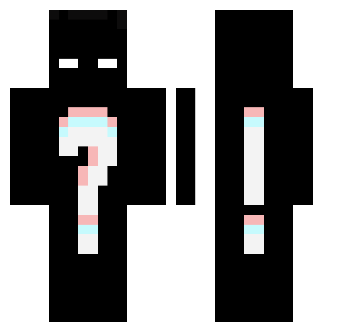 Neroxis1 Minecraft skin, front and back view