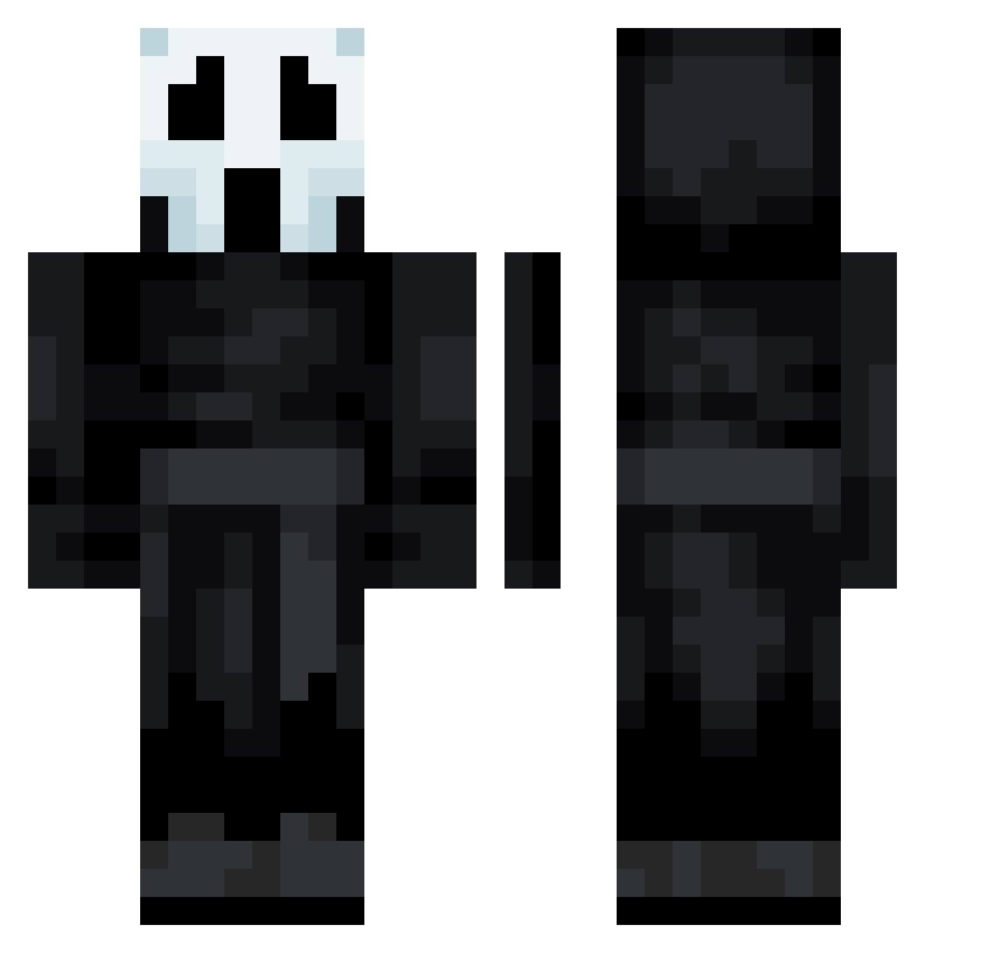ITzJordanHDD Minecraft skin, front and back view