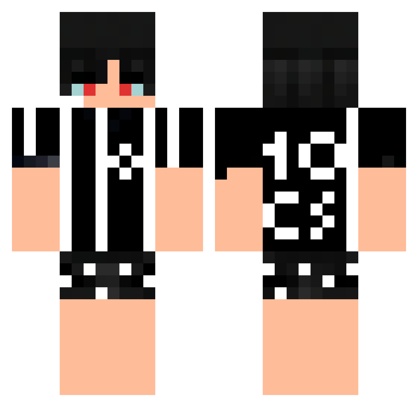 FelpinG Minecraft skin, front and back view