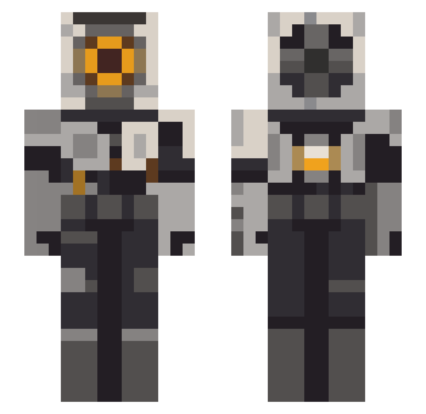 _YourOnlyFriend_ Minecraft skin, front and back view