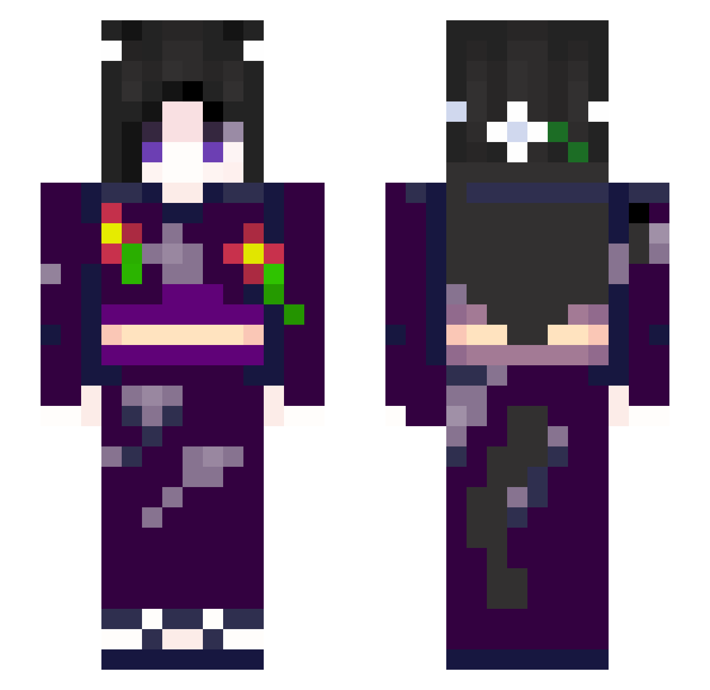 NunoNunoNuno Minecraft skin, front and back view