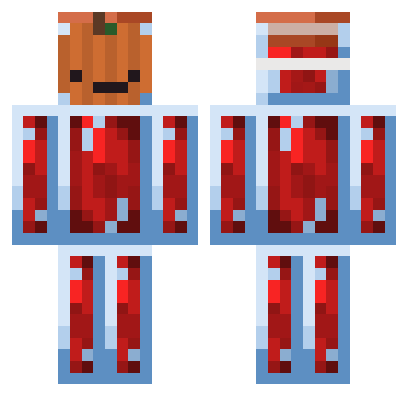 duuurakk Minecraft skin, front and back view