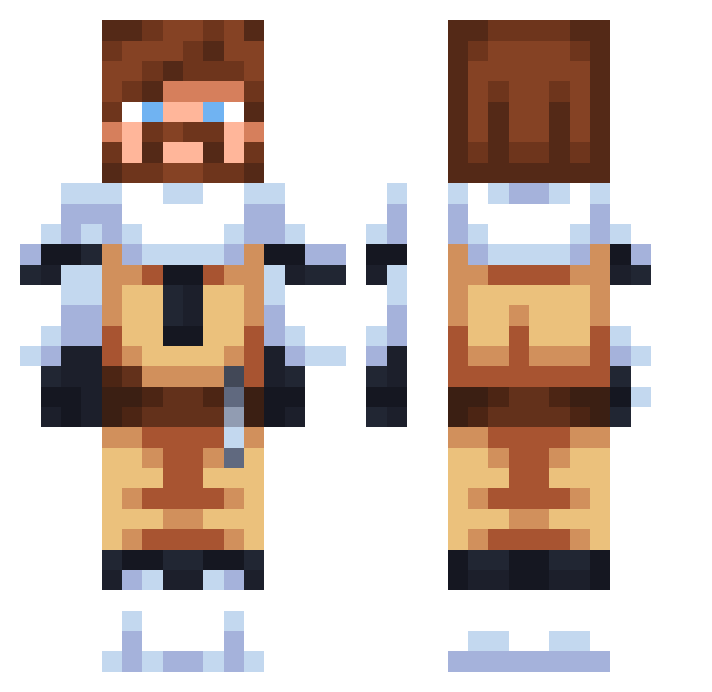 CzechGeorge Minecraft skin, front and back view