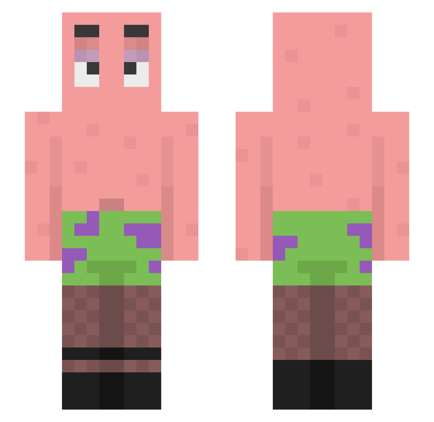 Grace_Of_Base Minecraft skin, front and back view