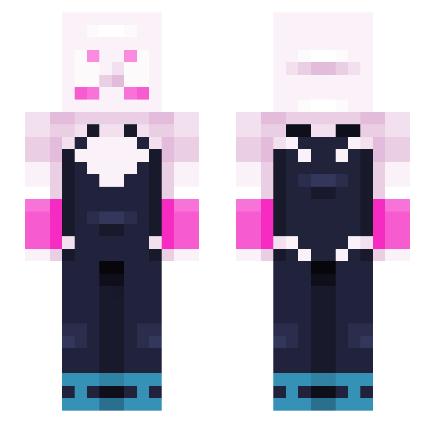 Cokoye Minecraft skin, front and back view