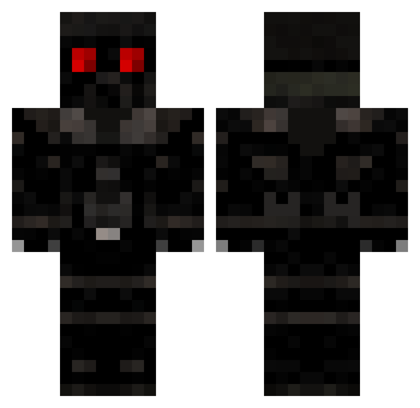 xKajiaAx_ Minecraft skin, front and back view