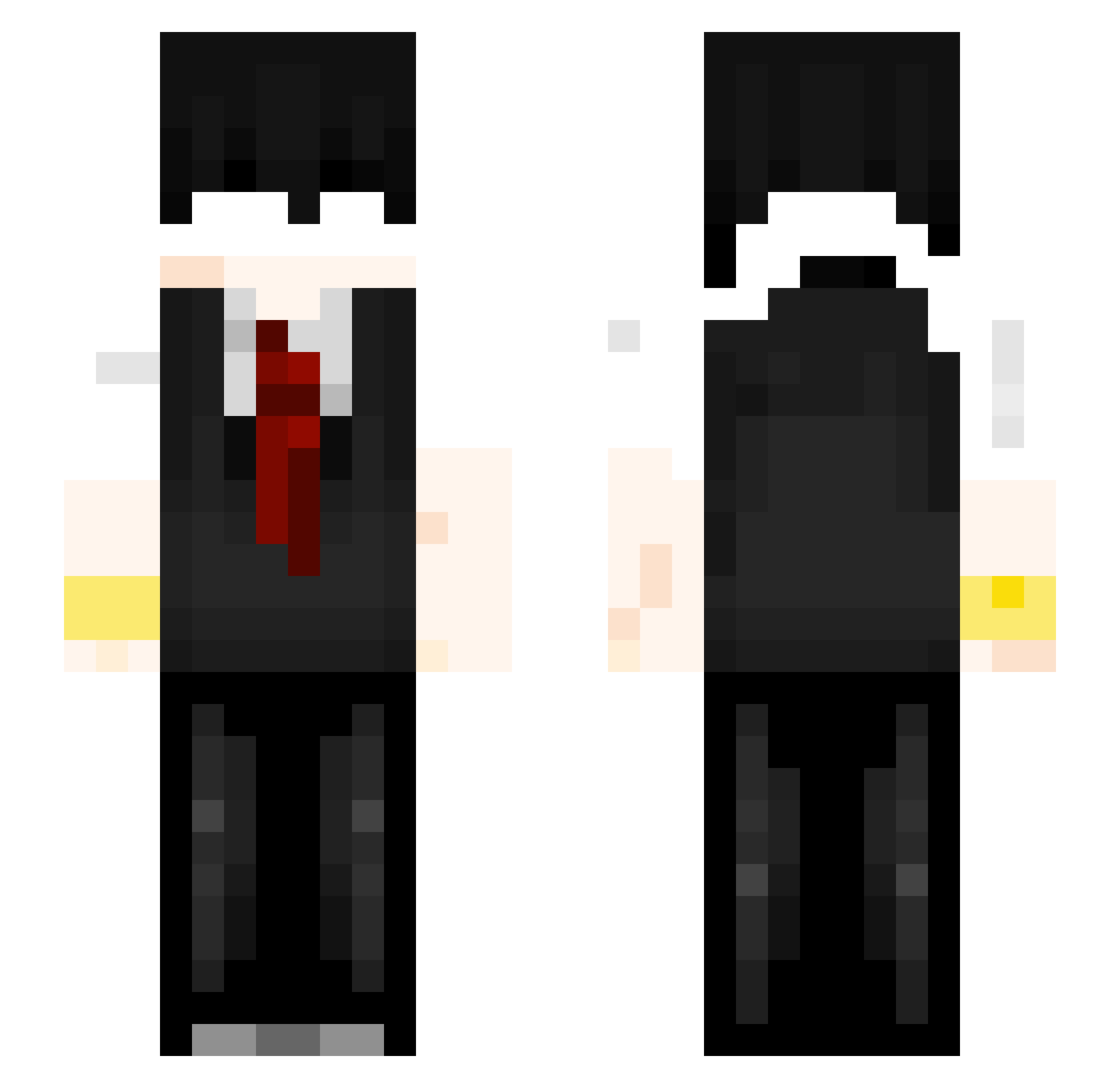 ohDext3rity Minecraft skin, front and back view