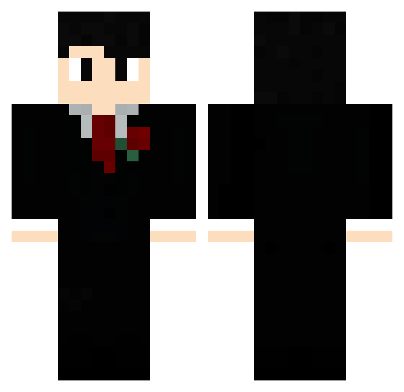 Derp0716 Minecraft skin, front and back view
