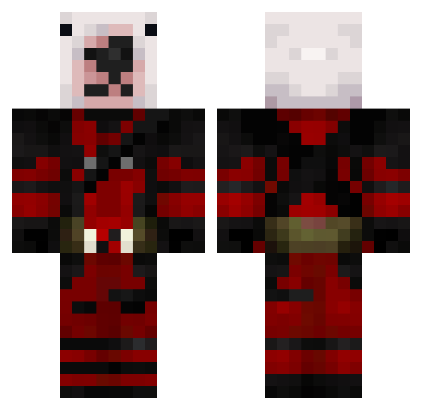 urielwiy Minecraft skin, front and back view