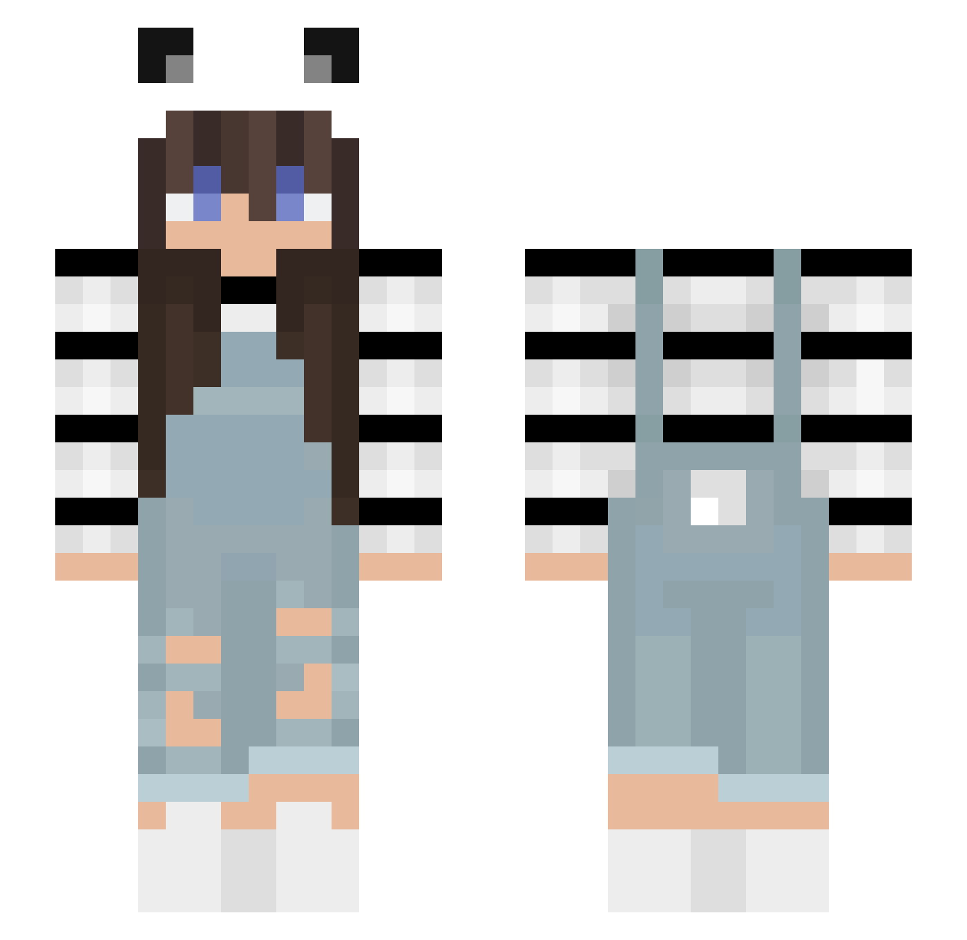 _Looney Minecraft skin, front and back view