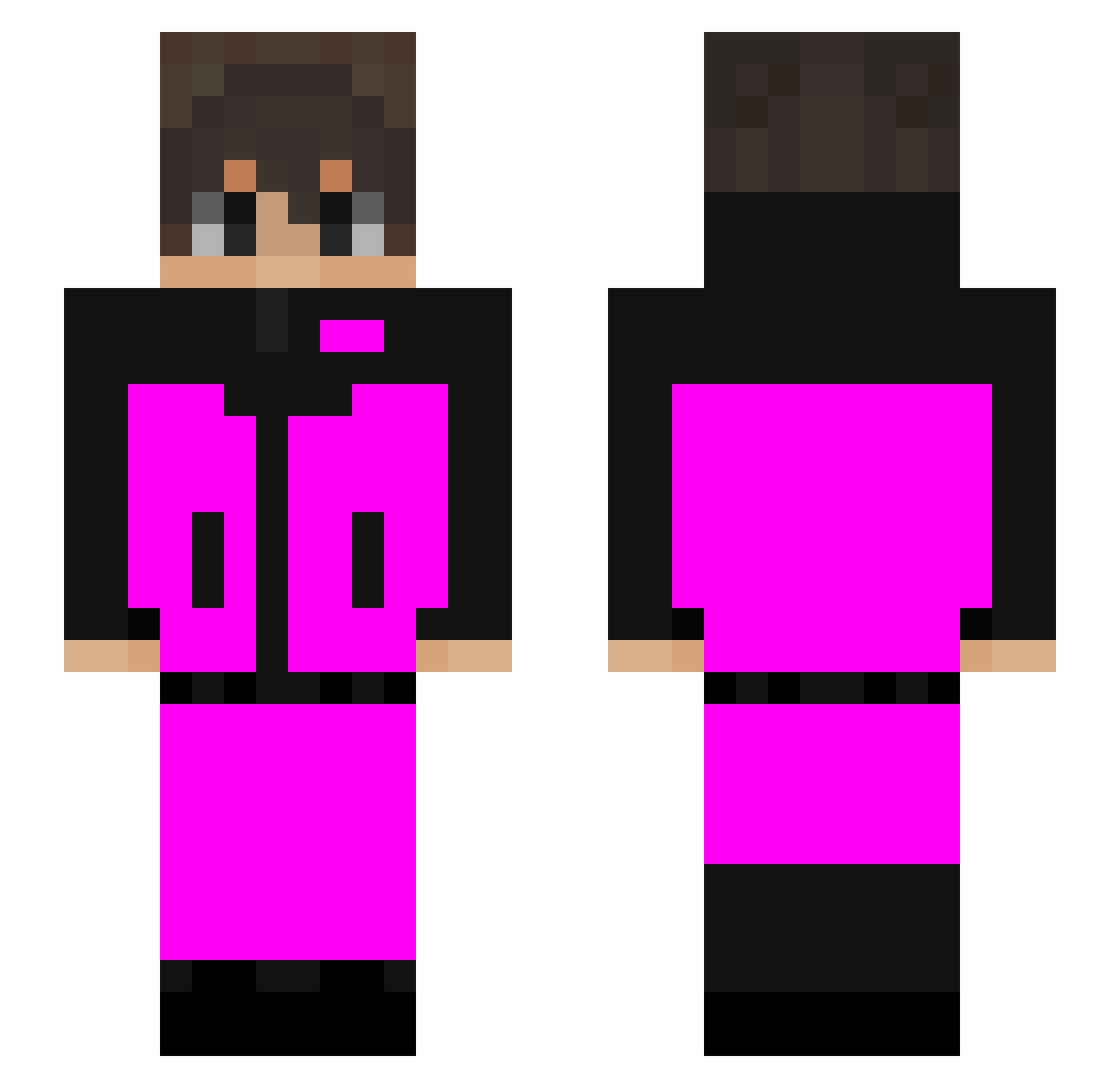 No1rix_ Minecraft skin, front and back view