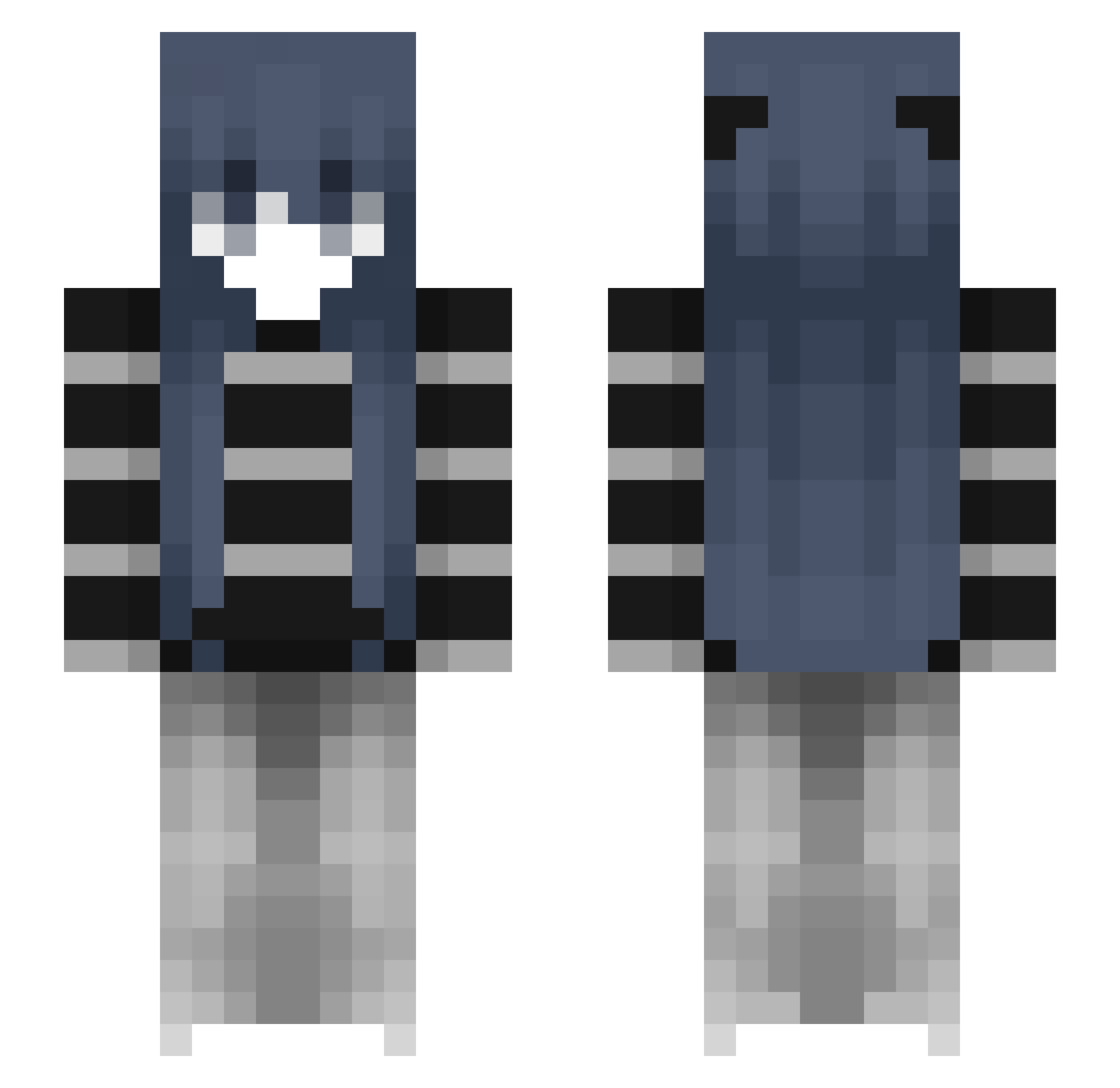417_lx Minecraft skin, front and back view