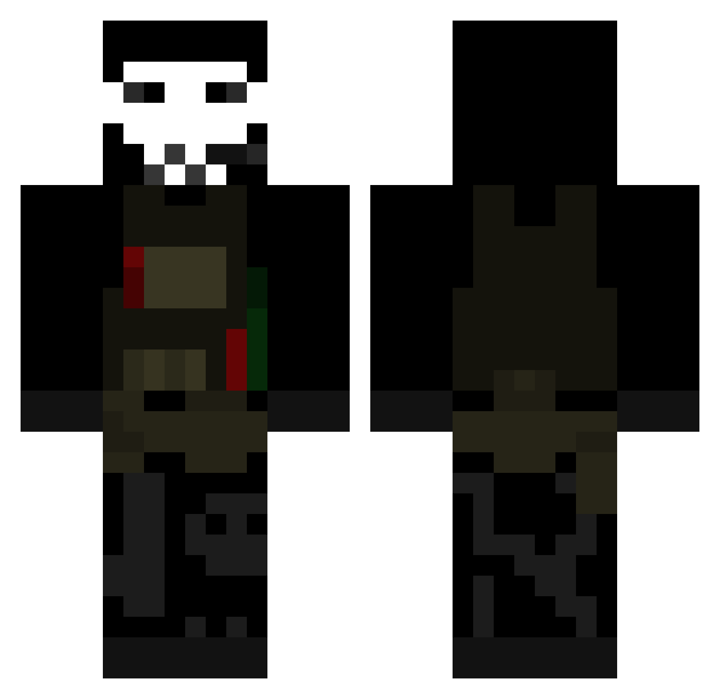 SwagBarca01 Minecraft skin, front and back view