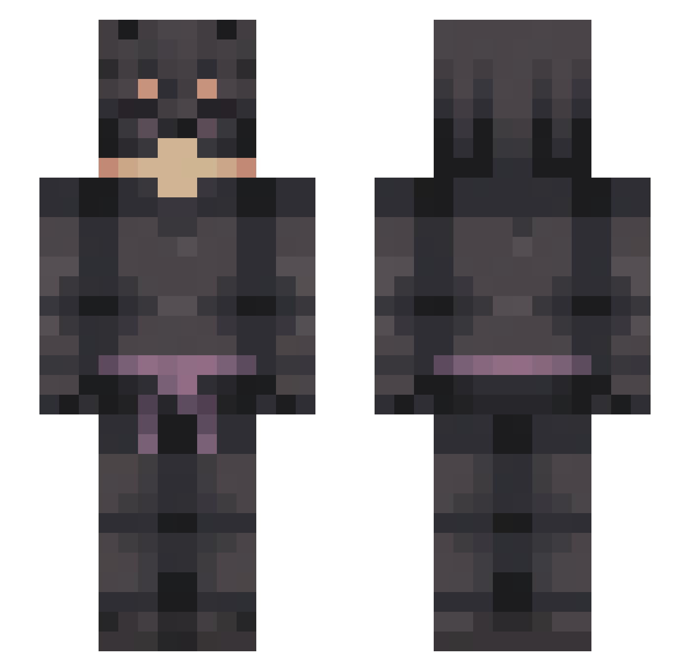 Kajzereczkaa Minecraft skin, front and back view