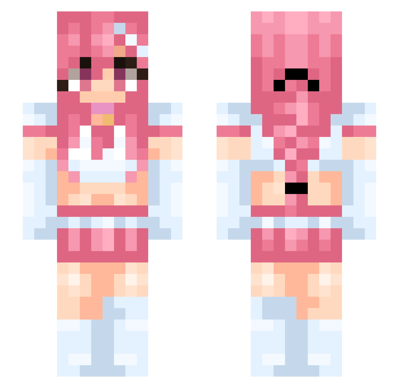 Bully_Hun1er Minecraft skin, front and back view