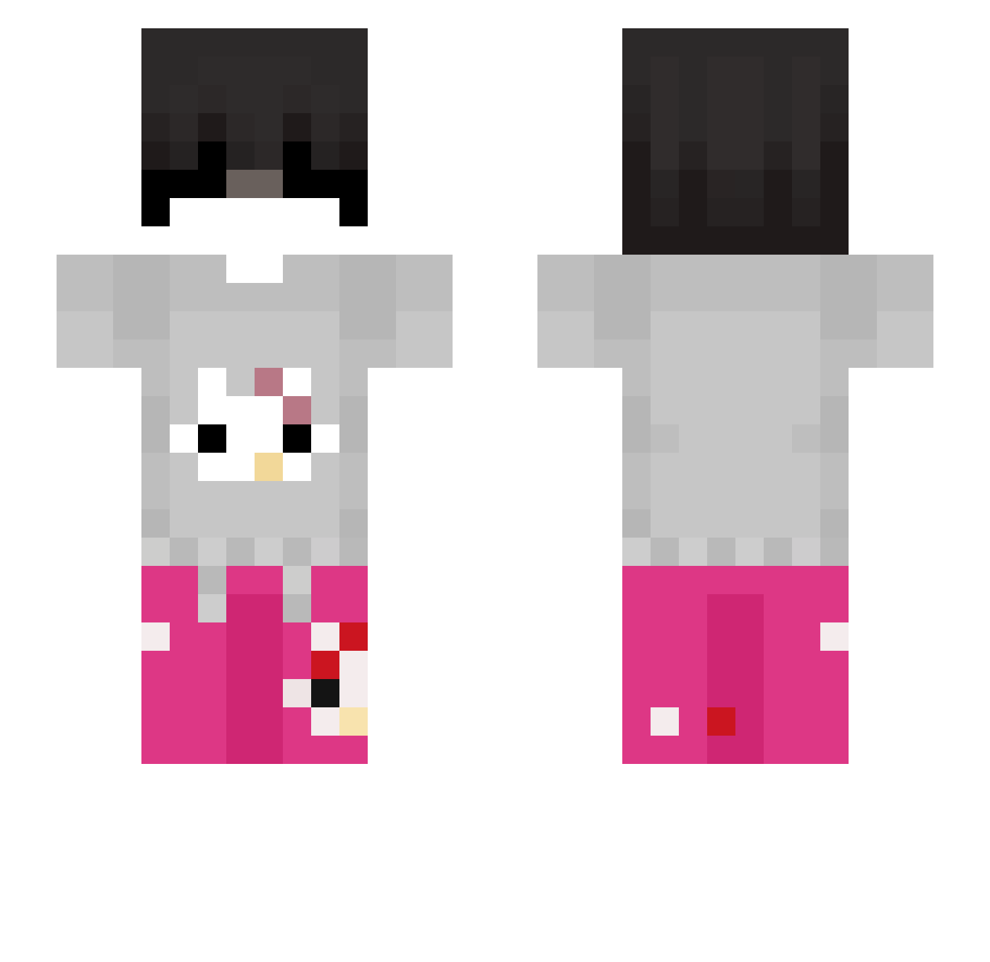 gokuy253 Minecraft skin, front and back view