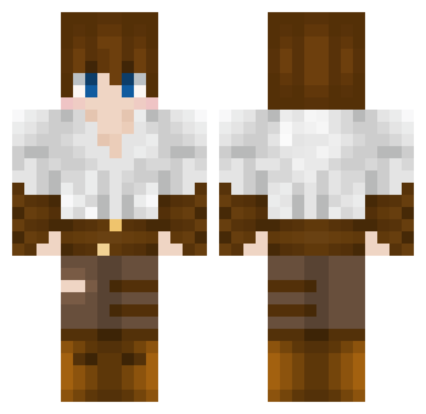 XXTeaBoneXX Minecraft skin, front and back view