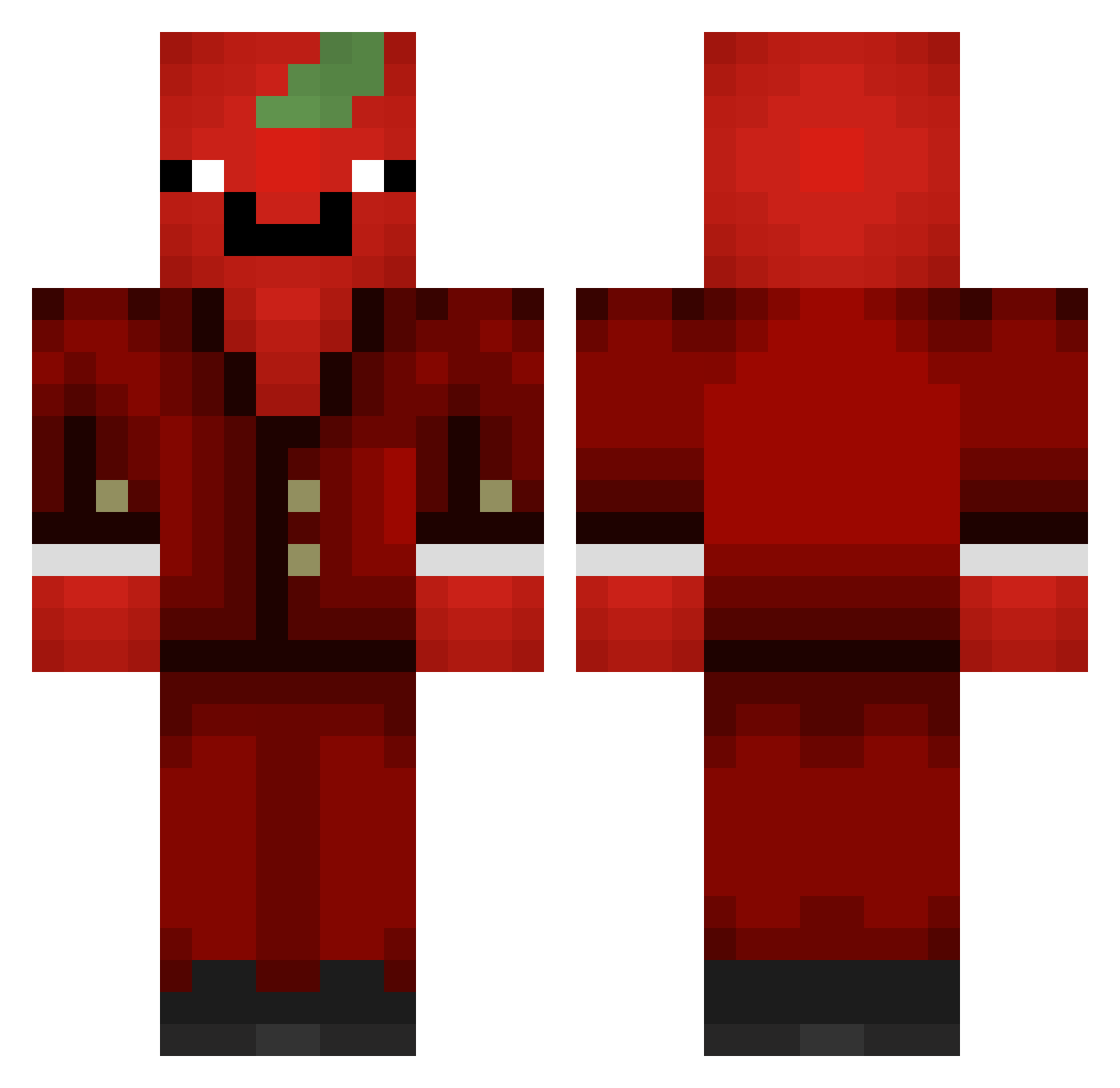 appleman7738 Minecraft skin, front and back view