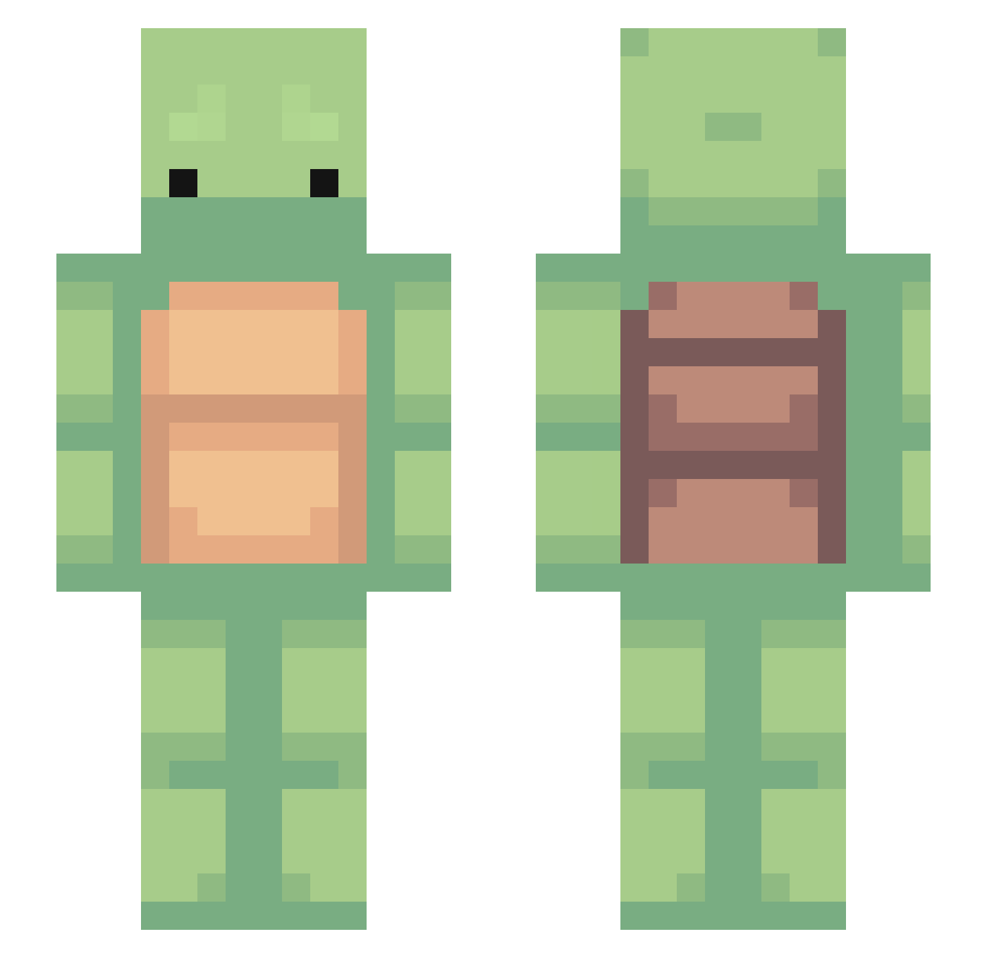 mrkittycatwho Minecraft skin, front and back view