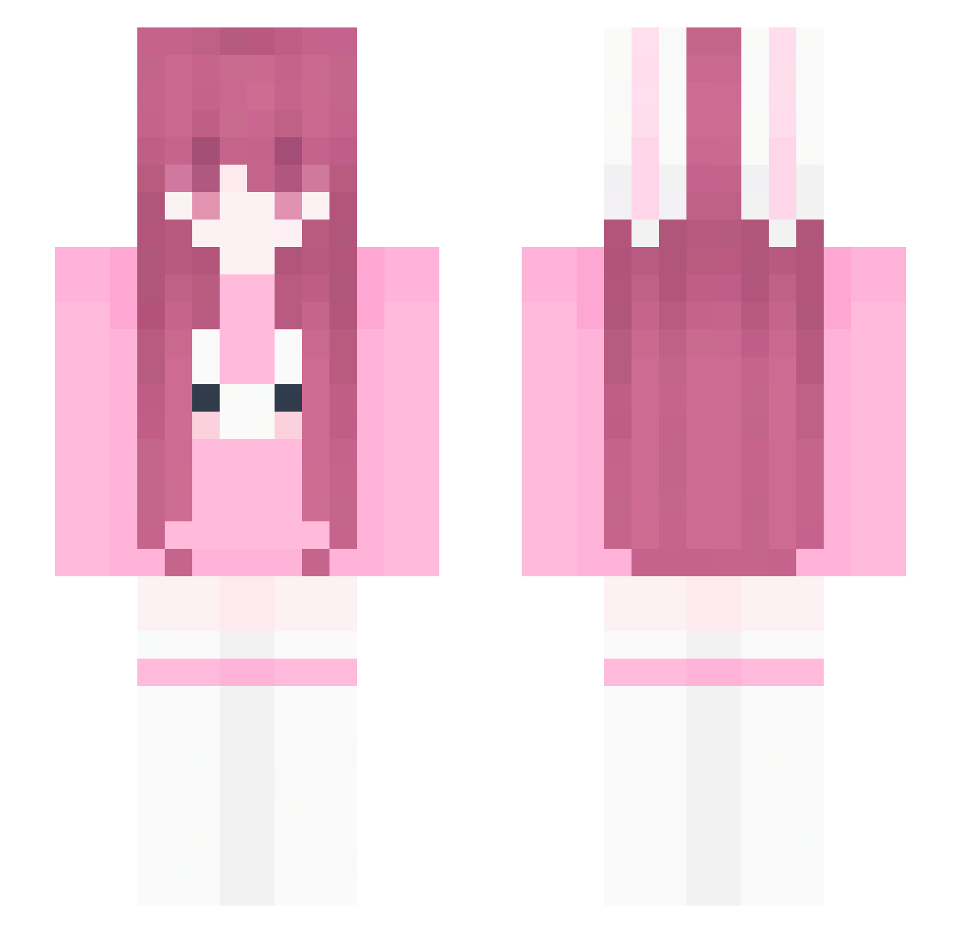 lil_ayay Minecraft skin, front and back view
