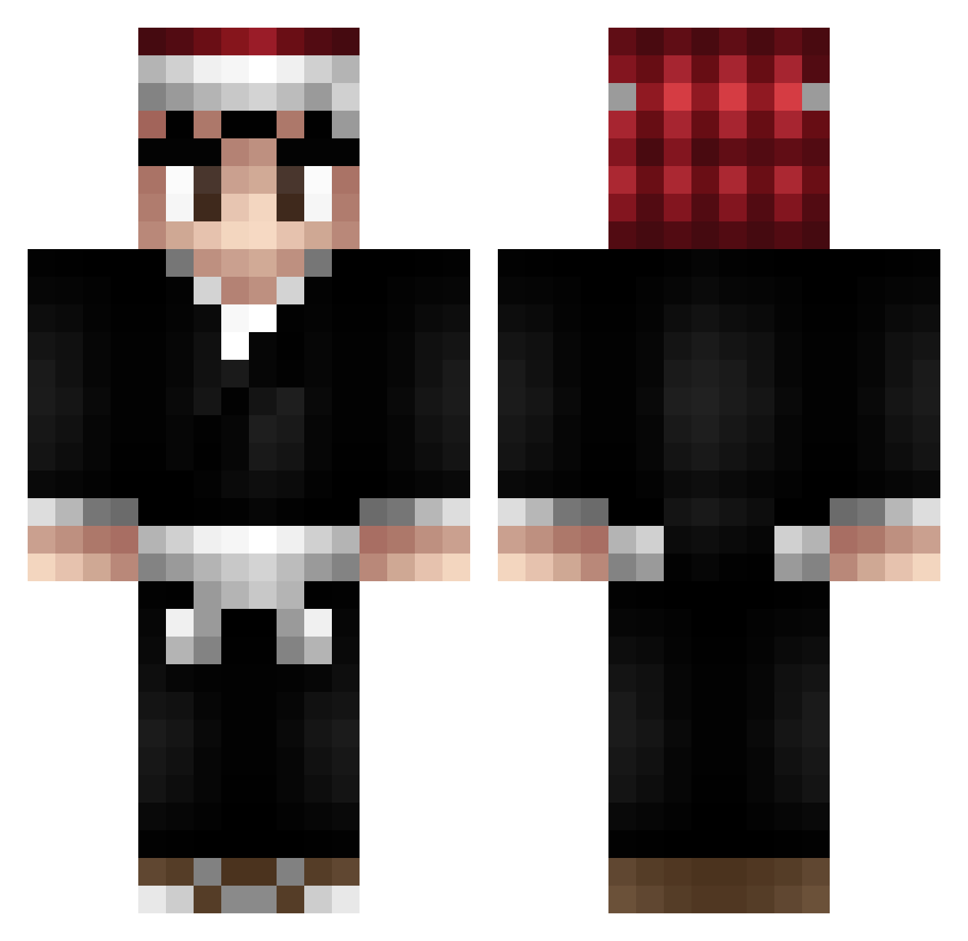 oOGiant_DwarfOo Minecraft skin, front and back view