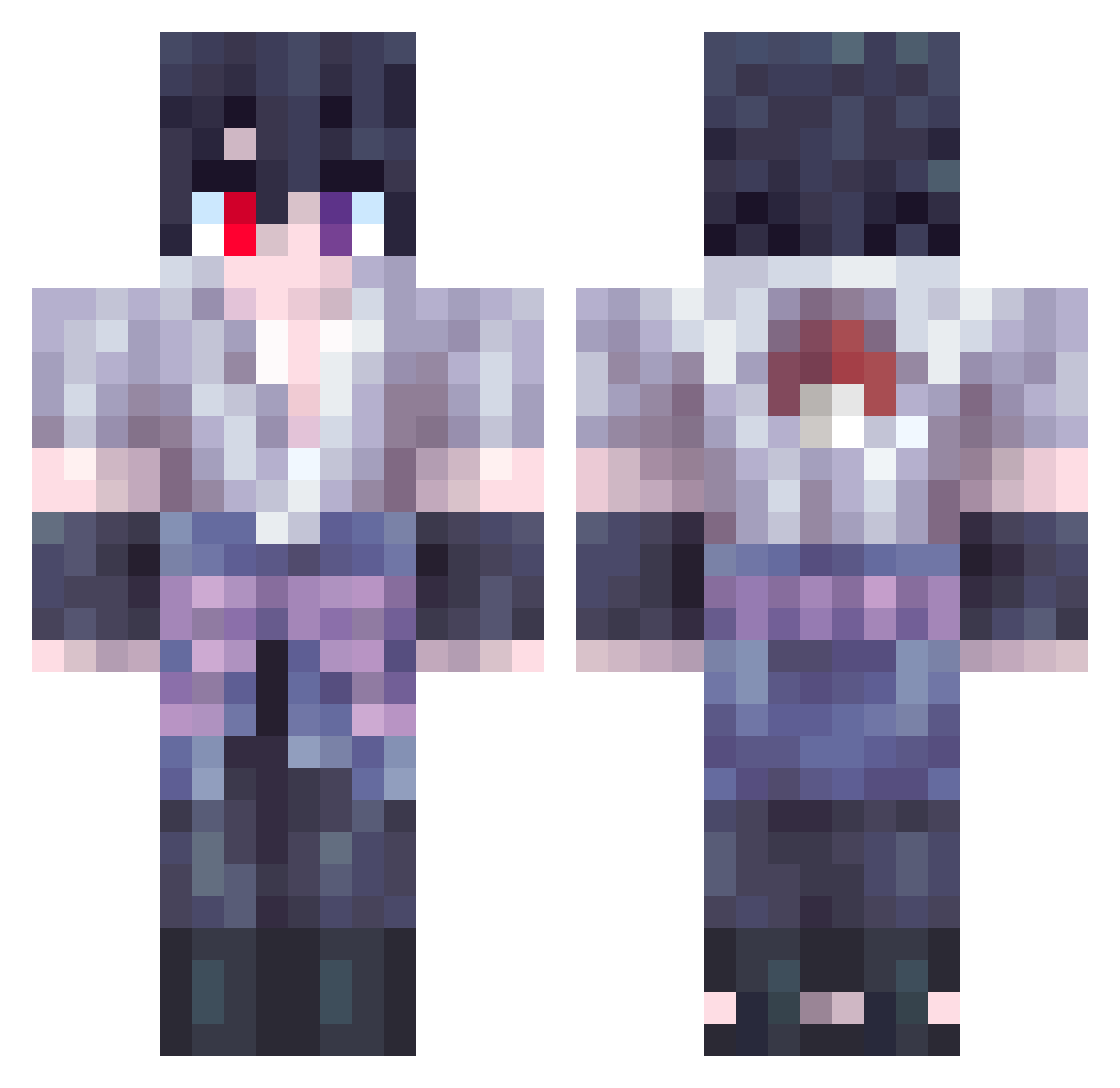 Donald175 Minecraft skin, front and back view