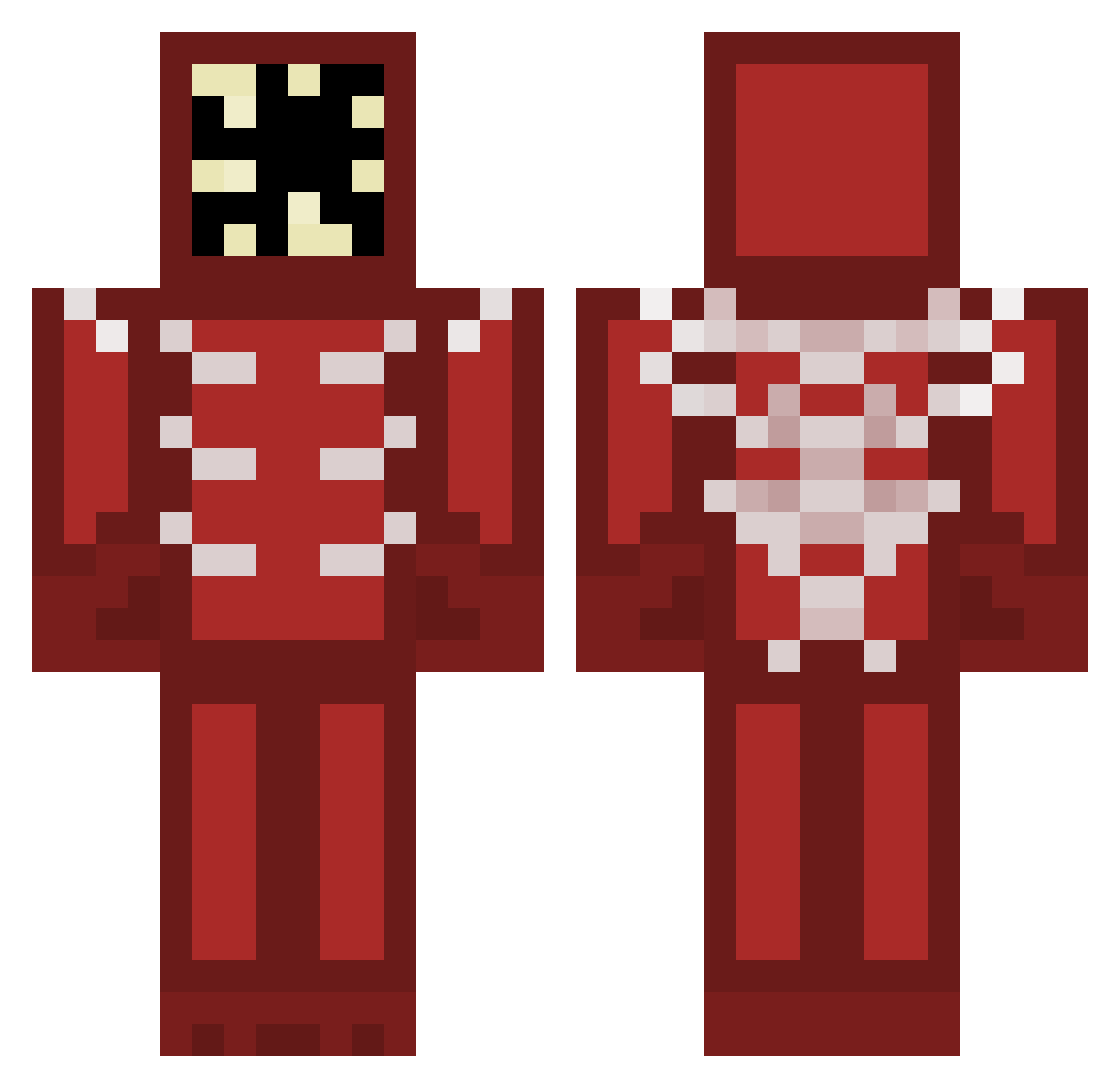 JahisYah1400 Minecraft skin, front and back view